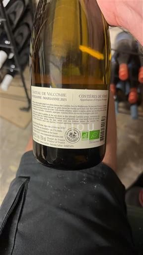 Valea Ronului Costières-de-nîmes Château Valcombe Roussanne - Marsanne 2021