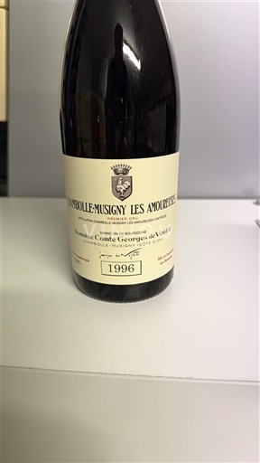 Borgoña Chambolle-Musigny Premier Cru Domaine Comte Georges de Vogüé Les Amoureuses 1996