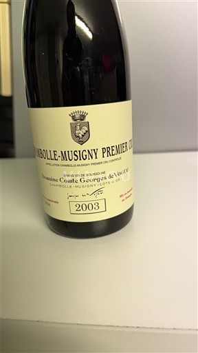 Borgoña Chambolle-Musigny Premier Cru Domaine Comte Georges de Vogüé Chambolle-Musigny 1er Cru 2003
