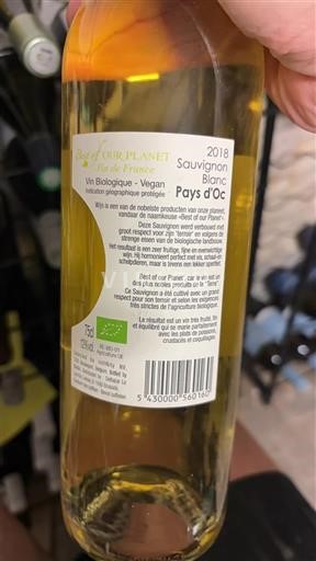 Languedoc și Roussillon Vin de Pays d'Oc Our Planet 2018