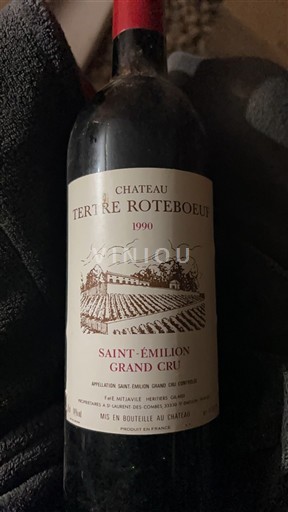 Burdeos Saint-Émilion Gran Cru Grand Cru Château Tertre Roteboeuf 1990