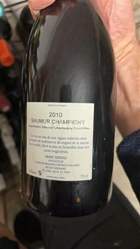 Valea Loarei Saumur-Champigny Marc Rideau 2010