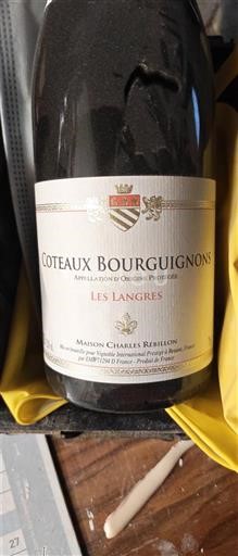 Burgundi Burgundin rinteet Maison Charles Rébillon Les Langres 2015