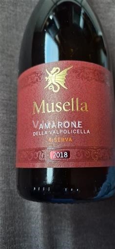 Véneto Amarone della Valpolicella Musella Riserva 2018