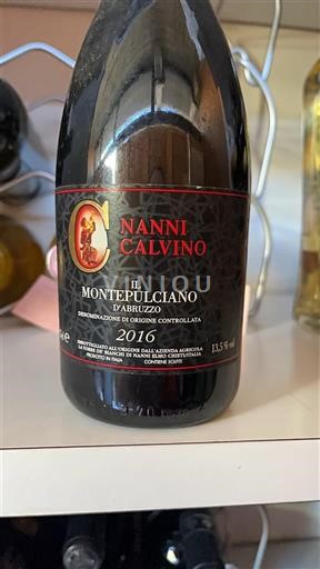 Abruzzo Montepulciano d'Abruzzo Nanni Calvino 2016