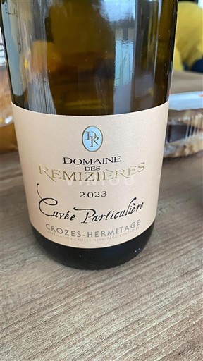 Rhône-dalen Crozes-Hermitage Domaine Remizières Particulière 2023