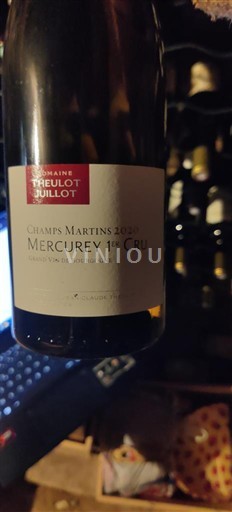 Burgundia Mercurey Premier Cru Domaine Theulot Juillot Champs Martins 2020