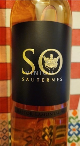 Bordeaux Sauternes Bastor-Lamontagne SO 2015
