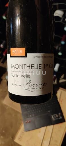 Burgundia Monthélie Premier Cru Domaine Boussey Sur la Velle 2018