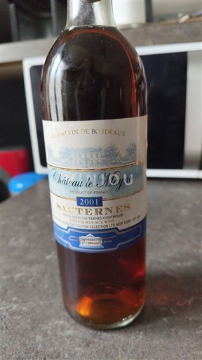 Bordoja Sauternes Château Le Mayne 2001