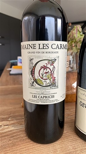 Bordeaux Côtes-de-Bourg Domaine Les Carmes Les Caprices 2023