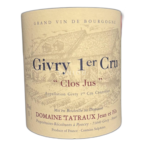 Vin Rouge sec Clos Jus Domaine Tatraux 2019 France Bourgogne Givry AOC