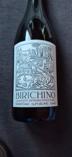 AVA din California Coasta Centrală Birichino Saint Georges Pinot Noir 2023