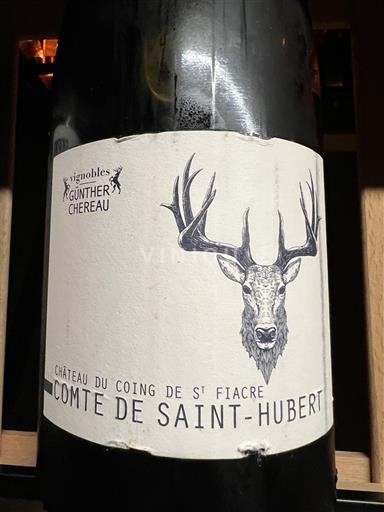 Vale do Loire Muscadet-sèvre-et-maine Château Coing de St Fiacre Comte de Saint-Hubert 2015