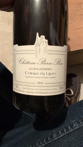 Loiren laakso Coteaux-du-Layon Château Pierre-Bise Les Rouannières 2010