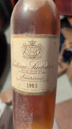 Rượu vang Blanc liquoreux Château Suduiraut 1983 Pháp Bordeaux Sauternes AOC Premier Cru