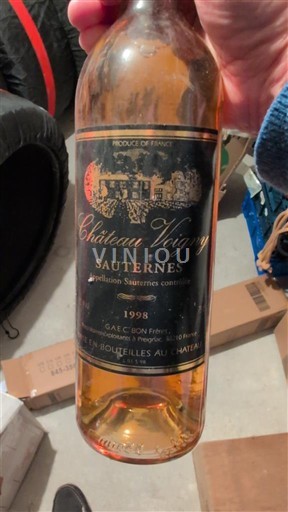 Bordeaux Sauternes Château Voigny 1998