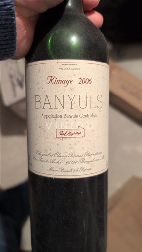 Roussillon Banyuls Clos Saint-André Rimage 2006