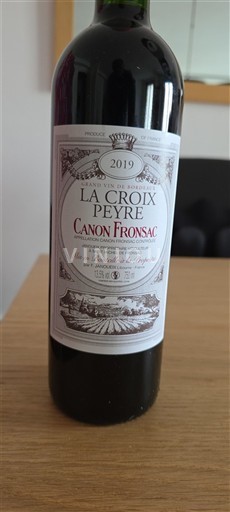 Bordeaux Canon-Fronsac La Croix Peyreyre 2019