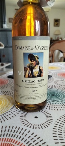 South West Gaillac Domaine Vayssette 1999