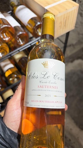 Bordeaux Sauternes Clos Le Comte Emile 2023