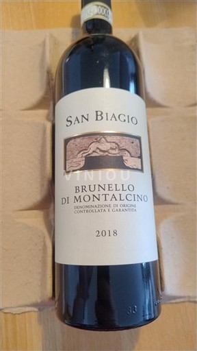 Toscana Brunello di Montalcino. San Biagio 2018