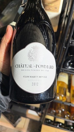 Bourgogne Pommard Château Pommard Clos Marey-Monge Monopole 2012