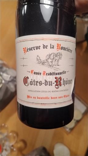 Rona dolina Côtes-du-Rhône Réserves de la Roncière Traditionnelle Neleten.