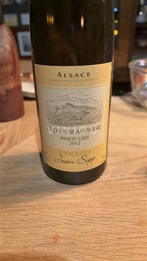 Alsacia Domaine Jean Sipp Clos Ribeaupierre 2015