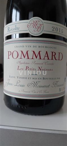 Burgundia Pommard Jean-Louis Moissenet-Bonnard Les Petits Noizons 2015