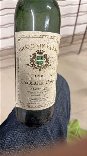 Bordeaux Graves Château Le Cossu 1988
