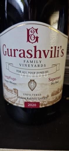 Kakheti Kvareli Gurashvili's Family Vineyards 2020