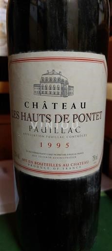 Bordeaux Pauillac Château Les Hauts de Pontet Guy Tesseron 1995