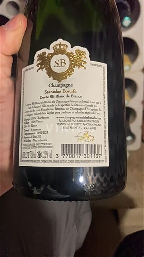 Champagne Șampanie Stanislas Bonafe SB Blanc de Blancs Nemilésimat