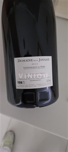 Valea Ronului Châteauneuf-du-Pape Domaine La Janasse 2012