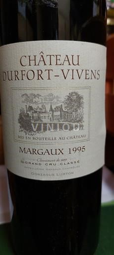 Burdeos Margaux Château Durfort-Vivens Gonzague Lurton 1995