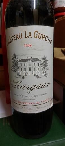 Bordeaux Margaux Château La Gurgue Sa Château Ferrière 1998