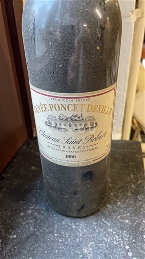 Burdeos Graves Château Saint Robert Poncet-Deville 1990