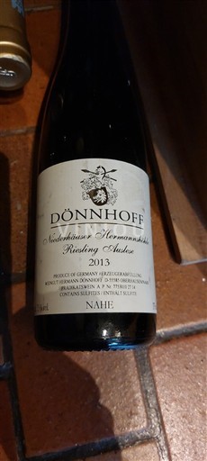 Nahe Dönnhoff Niederhäuser Hermannshöhle Riesling Auslese 2013