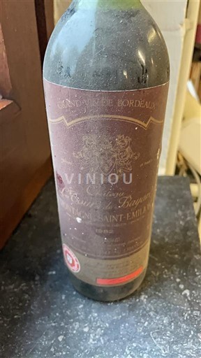 Bordeaux Saint-Émilion Grand Cru Grand Cru Château Boutisse 1982