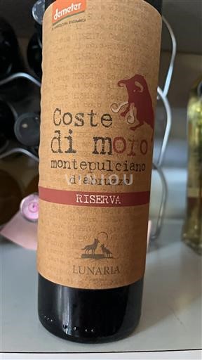 Abruzzo Montepulciano d'Abruzzo Lunaria Coste di Moro Riserva Nemilésimat