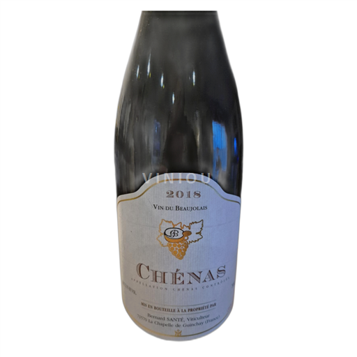 Vin Rouge sec Bernard Santé 2018 France Beaujolais Chénas AOC