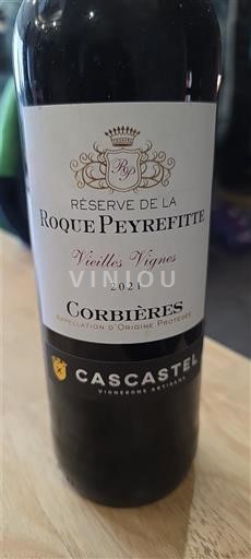 Languedoc Corbières Roque Peyrefitte Réserve de la Roque Peyrefitte Vieilles Vignes 2021