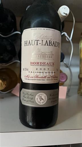 Bordeaux Château Haut-Labady 2007