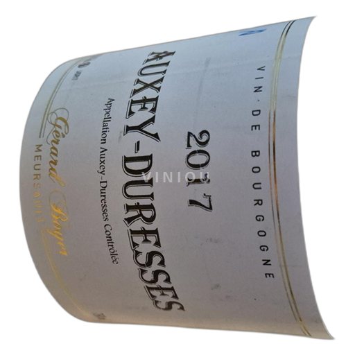Bourgogne Auxey-duresses Gérard Raphet 2017