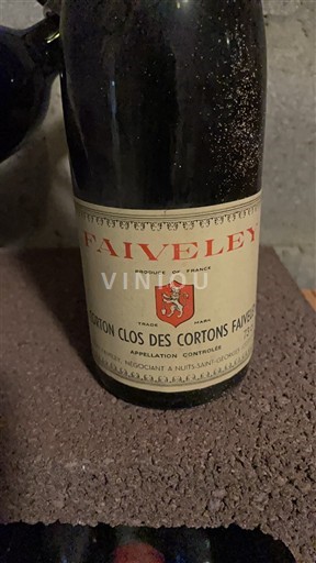 Burgundia Corton Grand Cru Domaine Faiveley Clos des Cortons Faiveley 1972
