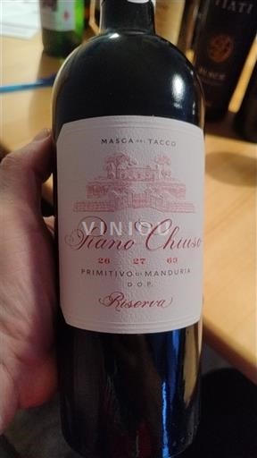 Puglia Primitivo di Manduria Masca del Tacco Piano Chiuso Nemilésimat
