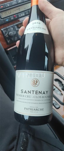 Burgundia Santenay Premier Cru Patriarche Premier Cru - Clos Rousseau 2018