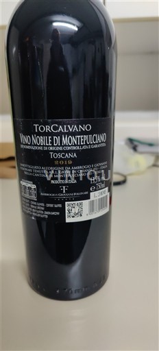 Toscana Vino Nobile di Montepulciano Torcalvano Nemilésimat
