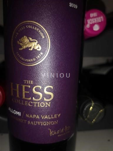 Viner Rouge sec Allomi The Hess Collection 2019 USA Californiske AVA-er Napa Valley AVA
